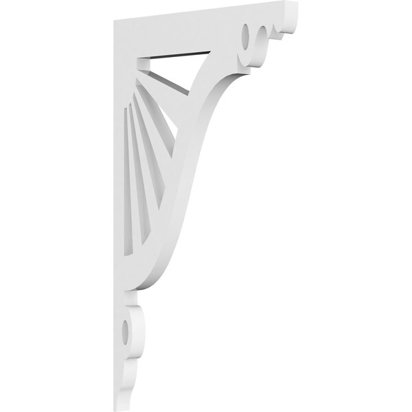 Ekena Millwork Marshall Architectural Grade PVC Bracket, 5/8"W X 7 1/2"D X 13"H BKTP01X07X13MA - main